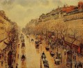 boulevard montmartre après midi sous la pluie 1897 Camille Pissarro